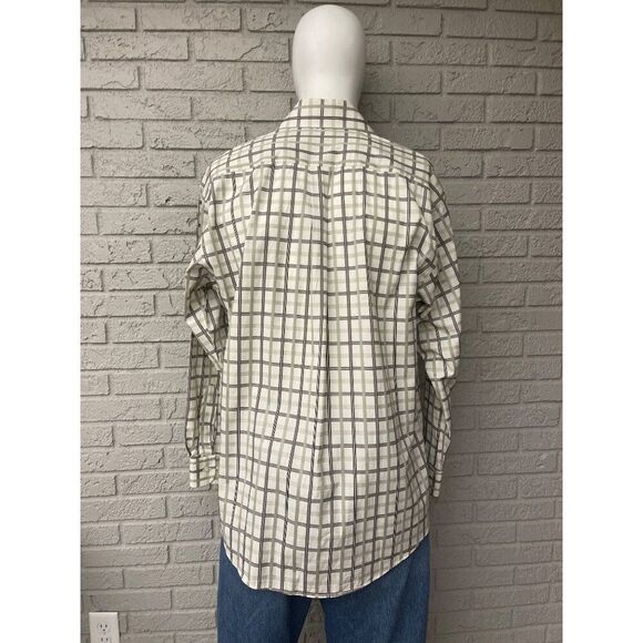 Burberry London Men Plaid Long Sleeve Button Down Shirt Size L - Picture 2 of 9